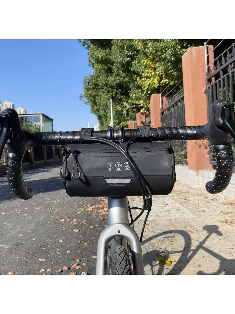 AliExpress SONONIA Bike Handlebar Bag Front Bag Professional Small Reflective Cylinder Bag Shoulder Bag Bicycle Handle Bar Bag