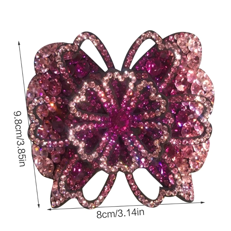 Rhinestones Flower Hair Clip Crystal Flower Barrette Clip Rhinestones Flower Hairpin Rhinestones Hair Clamp For Wedding