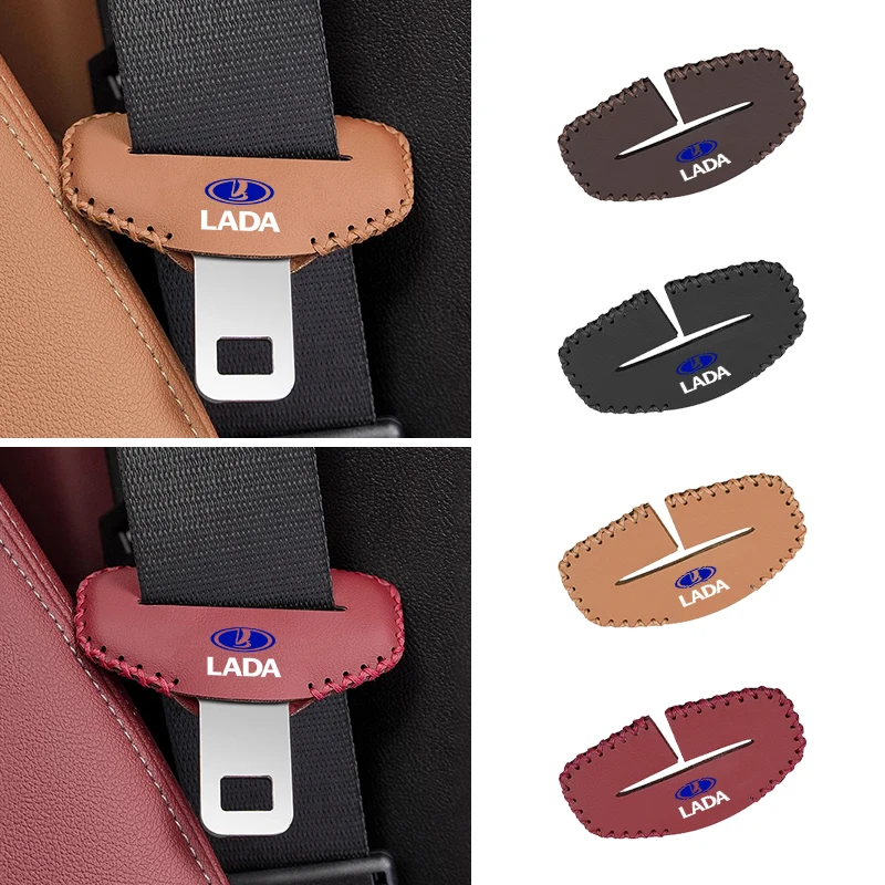 Car Seat Belt Buckle Clip Dustproof Cover Anti Scratch Protector Accessories For Lada 2110 2114 Largus 2112 110 2105 2107