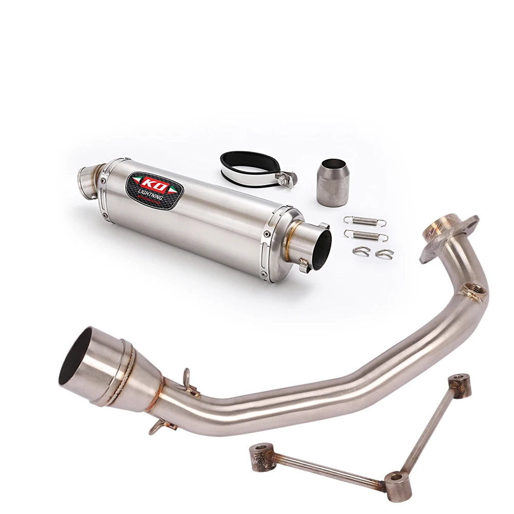 Slip On For BWS 125 2002-2017 Motorcycle Exhaust System Stainless Steel Middle Link Pipe Escape Moto Muffler DB Killer