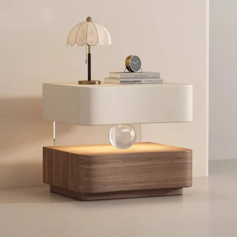Oak Nature Wood Nightstands Classic Modern Minimal Cute Bedside Nightstands Bedroom Weird Antique Table De Nuit Furniture Home