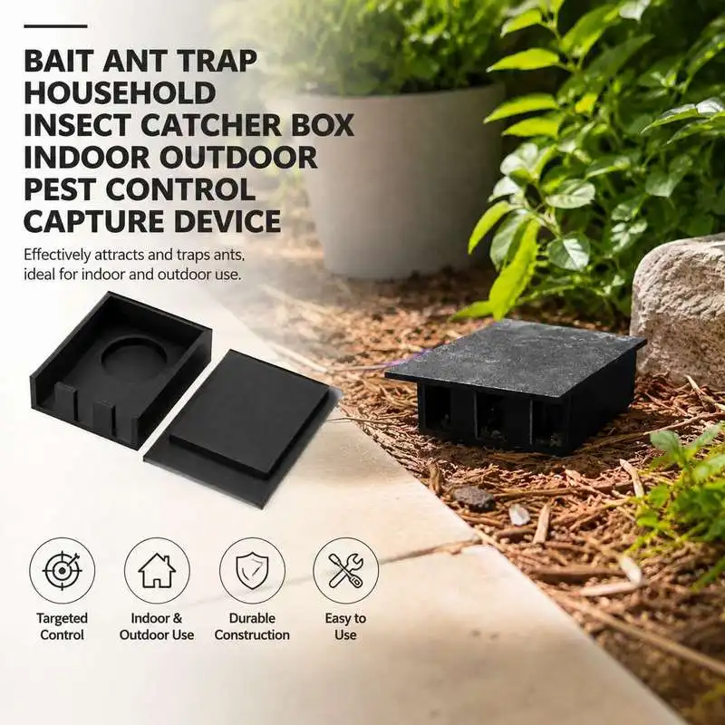 Bait Ant Trap Household Insect Catcher Box Indoor Outdoor Pest Control Capture Device