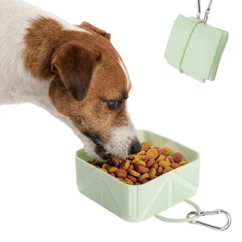 Collapsible Silicone Pet Bowl Portable Travel Feeding Dish For Dog Cat Outdoor Camping Hiking Food Water Supplies