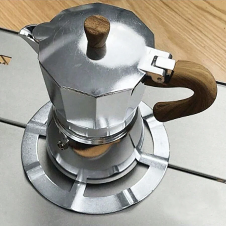 Stainless steel hob Multifunctional high temperature resistant rugged moka pot hob Coffee pot heating rack Kitchen accessories