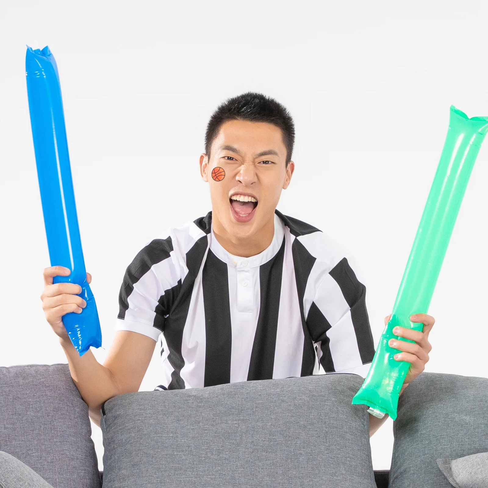 

1 Sheet Basketball Temporary Stickers For Body Art Decorative Fake Tattoos Arm Leg Neck Shoulder Party Festival Pool Travel Club