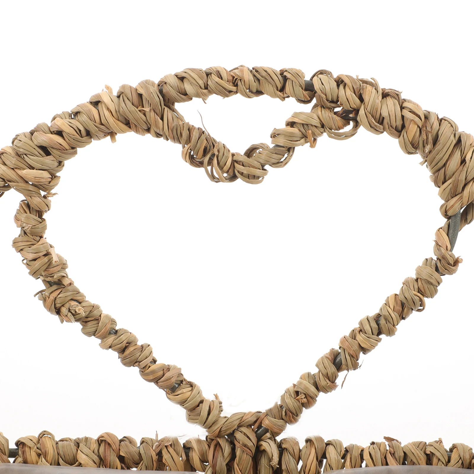 

2Pcs Hanging Wall Basket Woven Straw Hanging Flower Pot Durable Decorative Storage Organizer for Garden Living Room Office