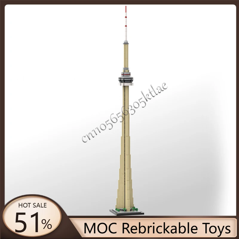 

418 PCS MOC City Street Views Modular Communication and sightseeing TV tower Building Blocks Educational Assembly Kids Toy Gift