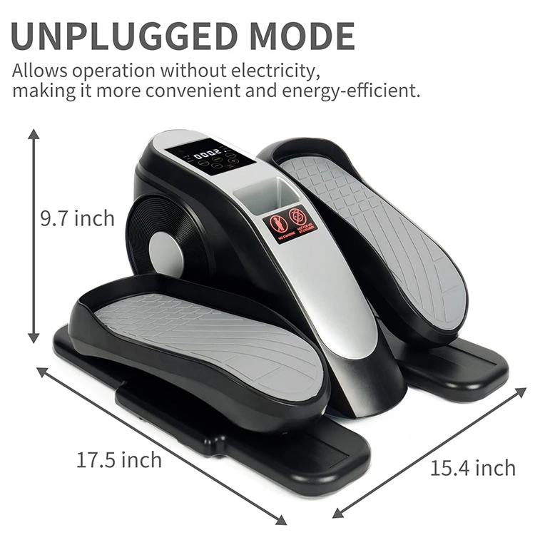 New Arrival Home Fitness Small Under Desk Portable Electric Mini Elliptical Machine for Seniors Fully Assembled Compact