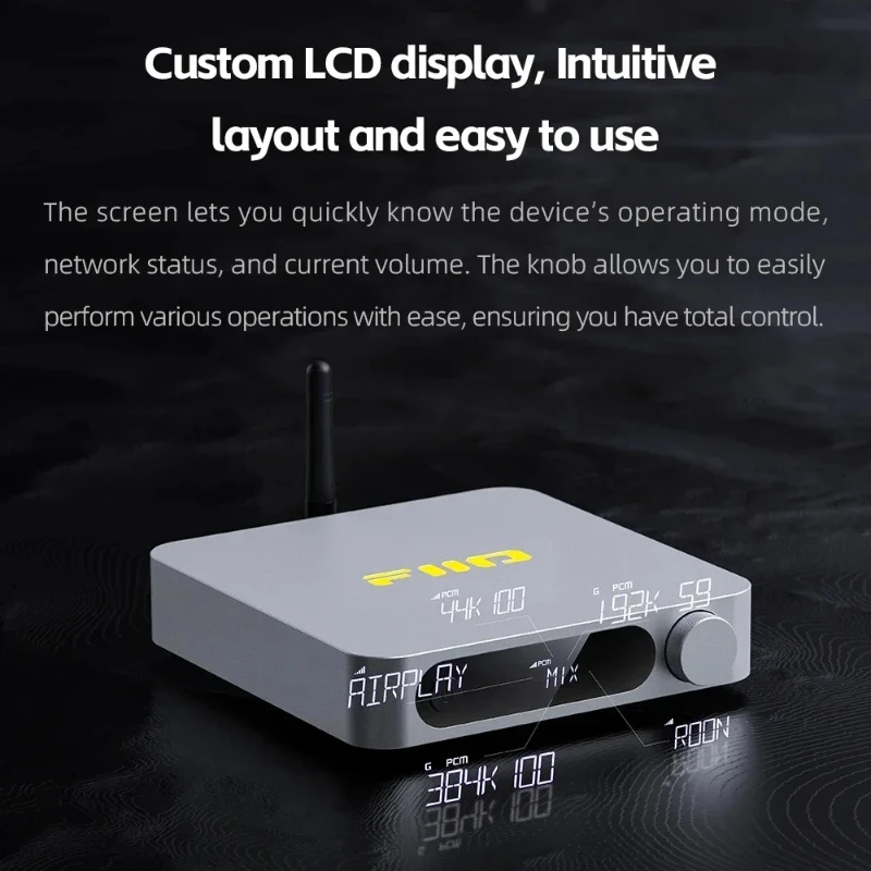 FiiO SR11 Muziekontvanger LCD-scherm AirPlay Roon Ready 768 kHz / 32 bit DSD256 X2000 Prestaties Multi-core processor Roon Player