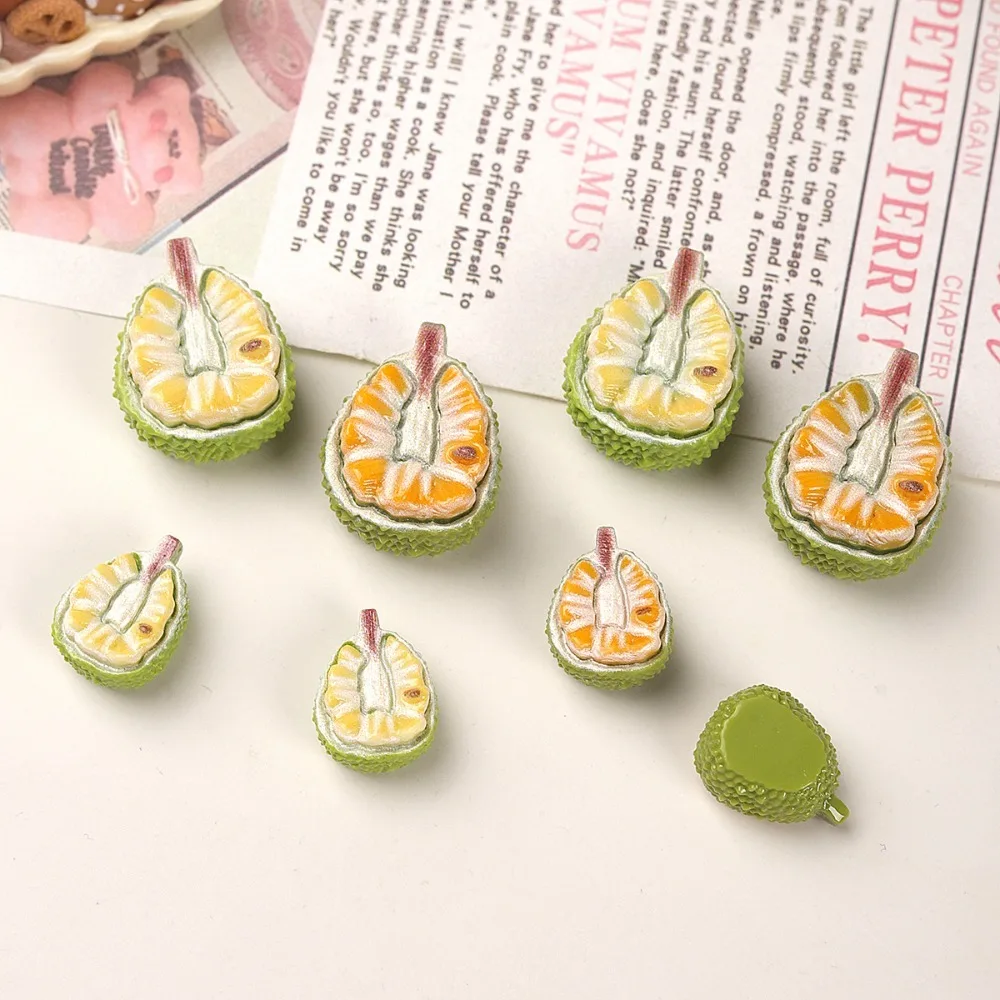 10pcs Mini Kawaii Cute Realistic Fruit Slice Flat Back Cabochons Scrapbook Diy  Party Hairpin Accessories Home Decoration Craft