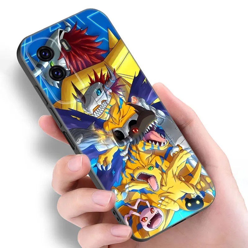 Anime D-Digimon Adventure Black Phone Case For Honor 70 90 Lite X40 GT X50 i X5 Plus X6A X6S X7A X8A X8B X6 X7 X8 X9 4G X9A X9B