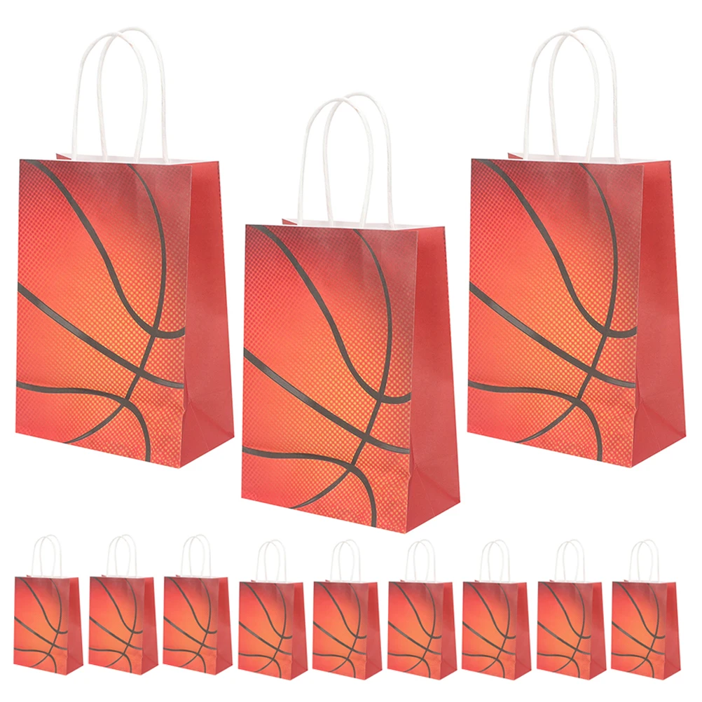 

24pcs Basketball Gift Small Size Portable Treat Bags for Presents DIY Decorations Festival Supplies Party Favor Candy Bags