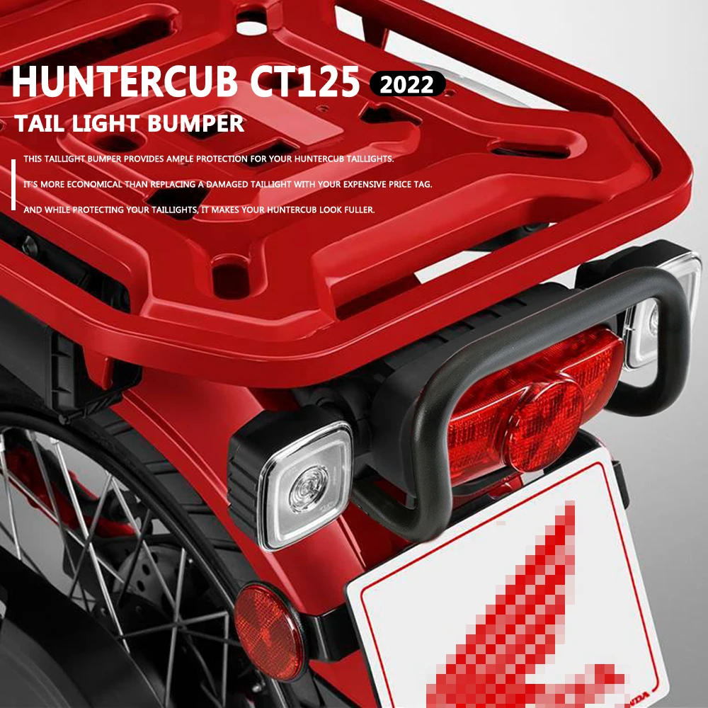 

For Honda HunterCub CT125 CT 125 ct125 2020 2021 2022 Motorcycle Tail Light Bumper TRAILHUNTER PIPE PROTECTION