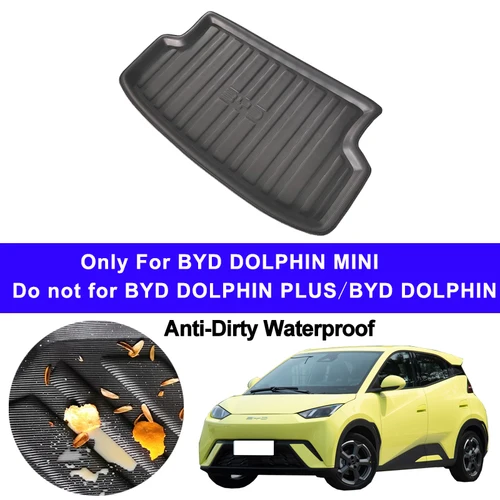 Revestimiento de carga para maletero trasero de coche, bandeja, alfombrilla para maletero, alfombra para BYD DOLPHIN MINI Pad antisuciedad