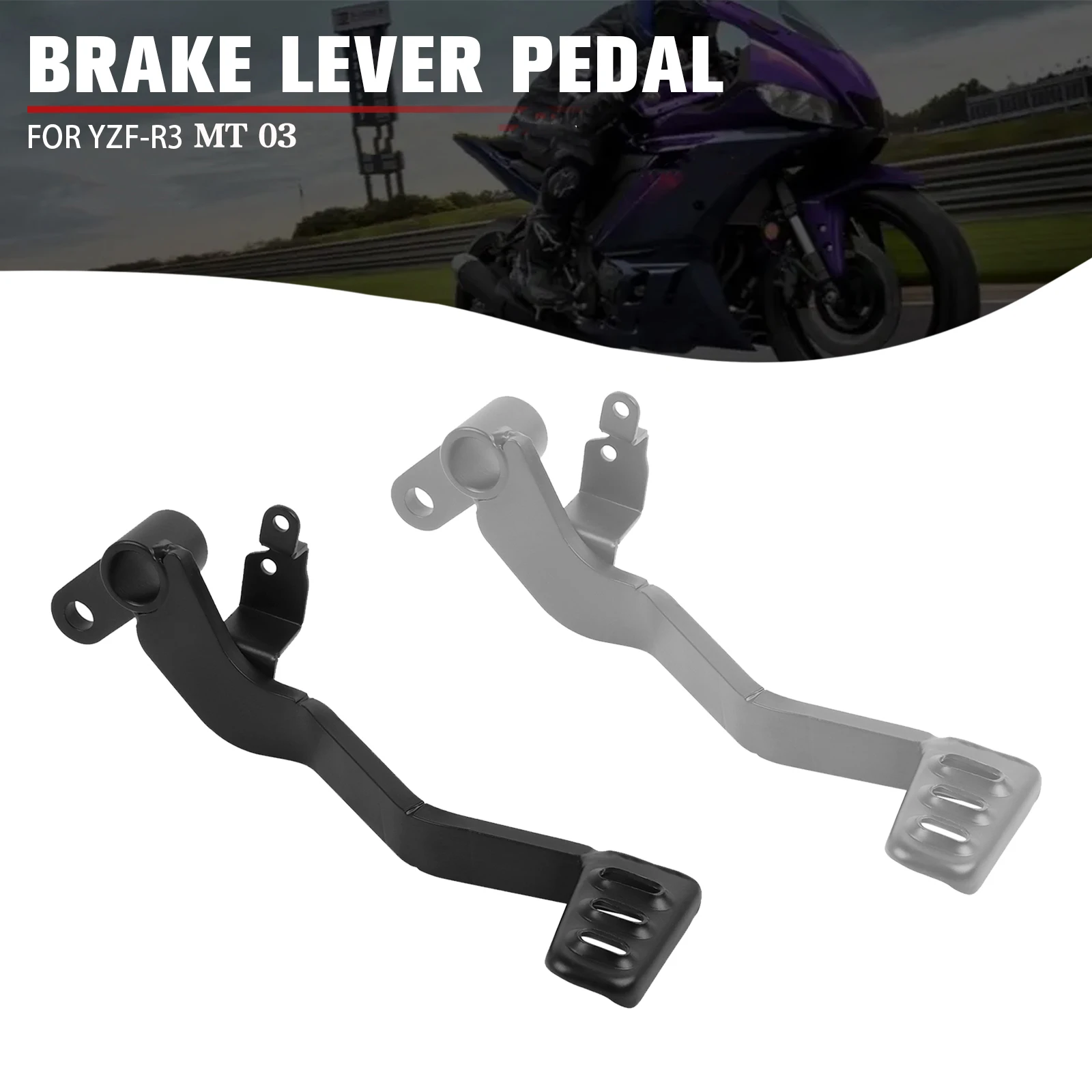 

For Yamaha YZF-R3 YZF R3 2015-2025 YZFR3 Foot Brake Lever Pedal Motorcycle CNC Accessories MT-03 MT03 2020-2024