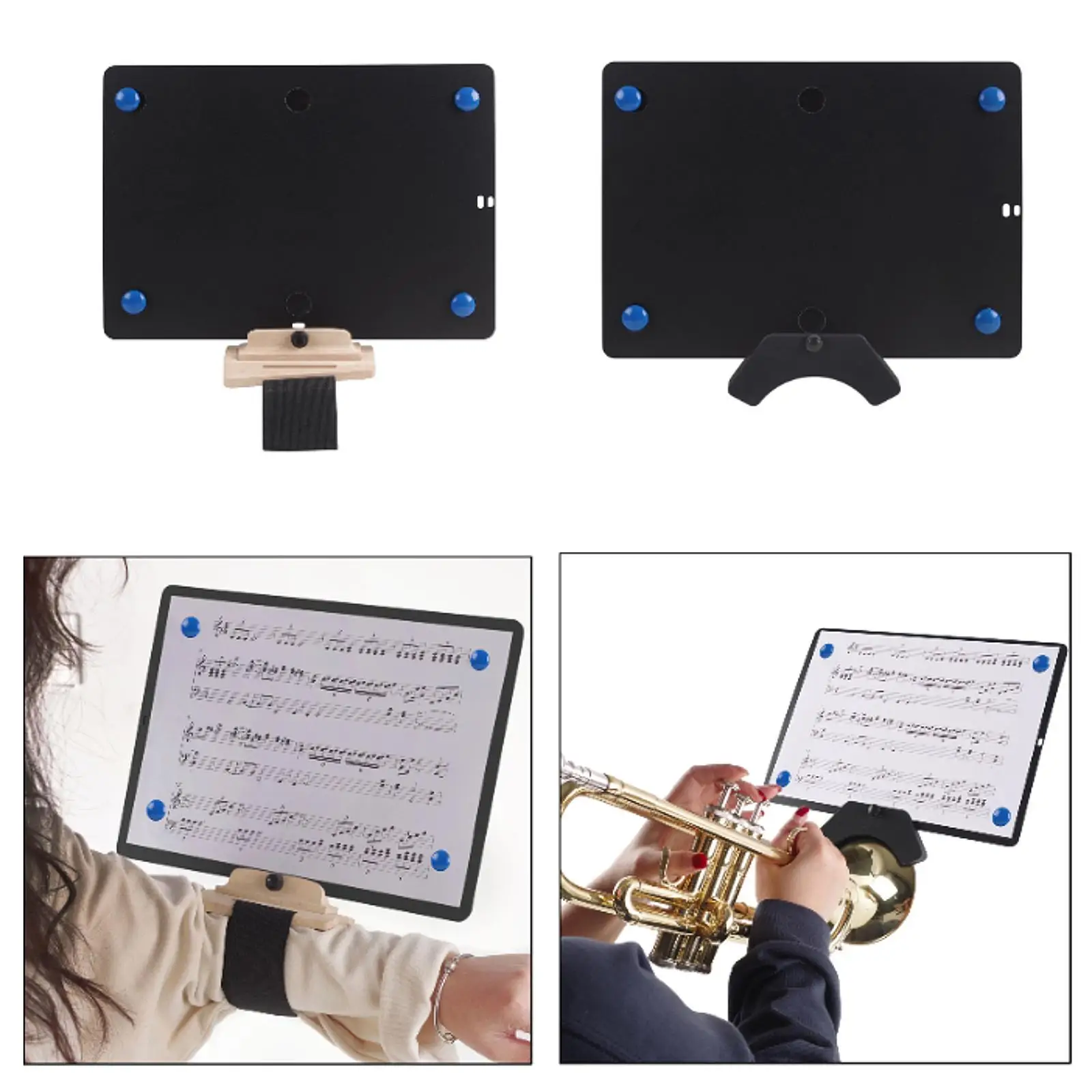 Abrazadera de brazo de Lira para música de marcha, soporte de partituras, abrazadera de Lira para clarinete para flauta y Piccolo, soporte de Lira para marcha, flauta Lira