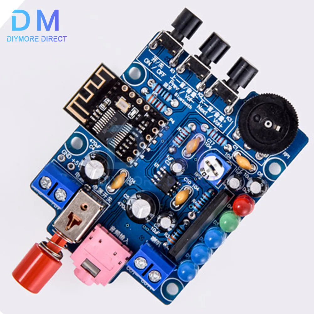 Kit de soldadura electrónica de producción y montaje de altavoces Bluetooth DIY, Kit electrónico de práctica de enseñanza DIY