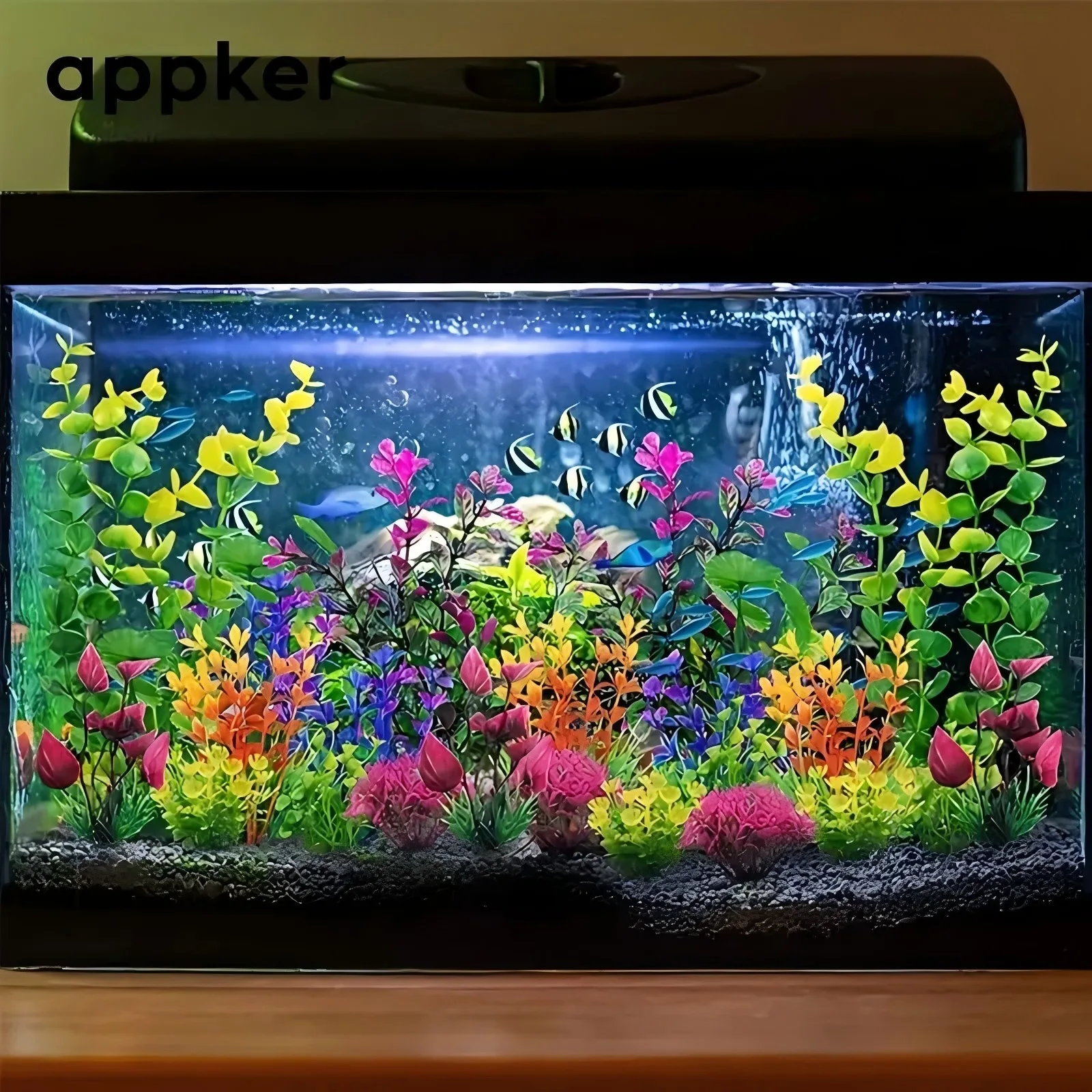 

26 Pcs Artificial Aquarium Plant Decorations Simulation Water Grass Fish Bowl Plastic Weeds Ornament for Fish Tank