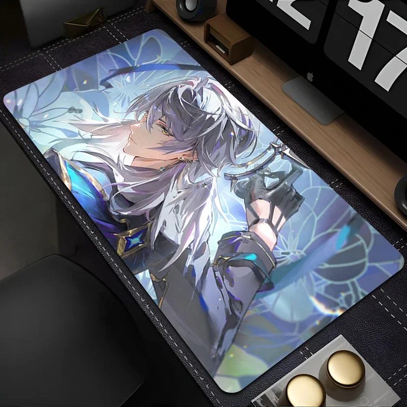 Sunday Honkai Star Rail Mauspad PC XXL Tastatur Teppich Laptop Star Gaming Mousepad Computer Anime Gamer Schrank Schreibtisch Mauspad