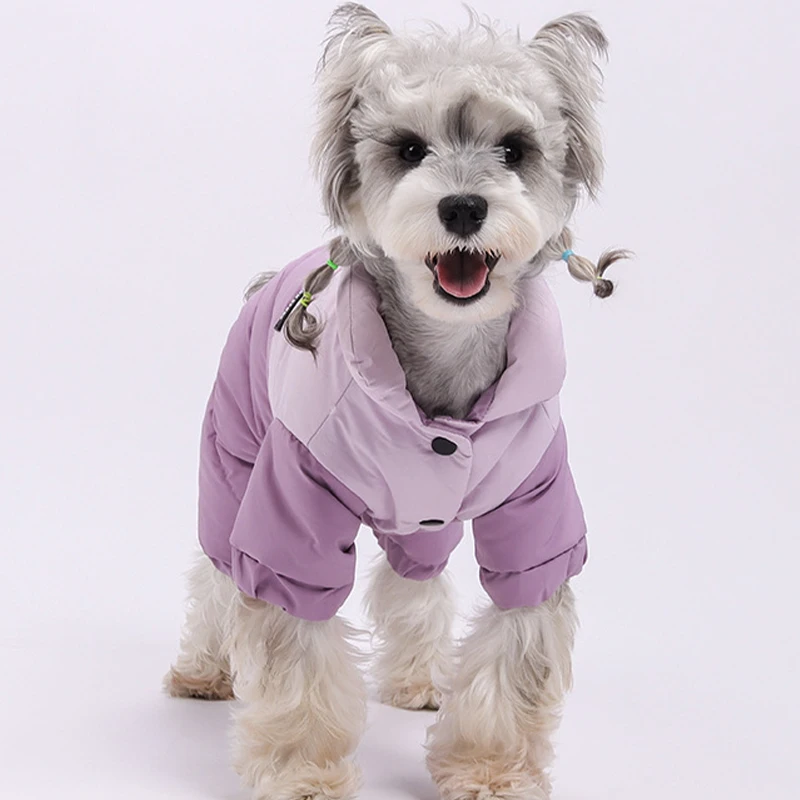 Warme Winterjacke für Hunde, wasserdichte Hundekleidung, kleine mittelgroße Hunde, vier Beine, Outfits, Chihuahua, französische Bulldogge, Welpen-Overall – Detail 13