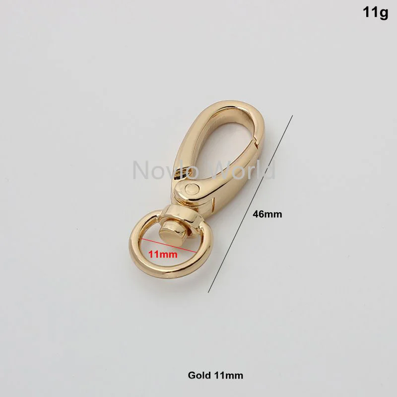 30pcs11/13/20/26/32/38mmMetal Bags Strap Buckle Lobster Clasp Collar Carabiner Snap Hook DIY KeyChain Bag Purse Part Accessories