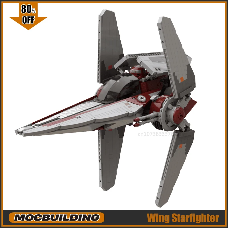 Wing Series V Starfighter Moc Building Blocks Imperial Starship DIY Model Technology Bricks Toys Birthday Gift