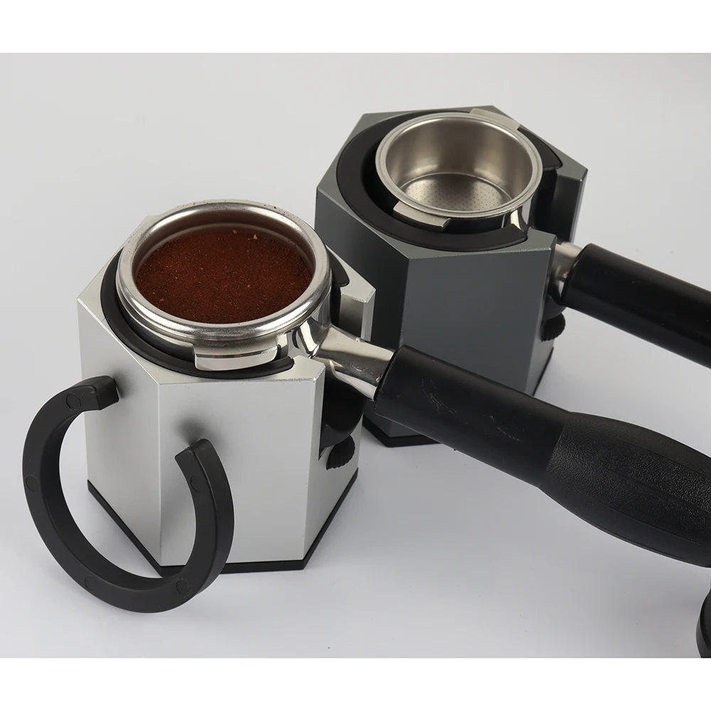 Blow Hopper Barista Space Tamping Station Coffee Tamper and Holder