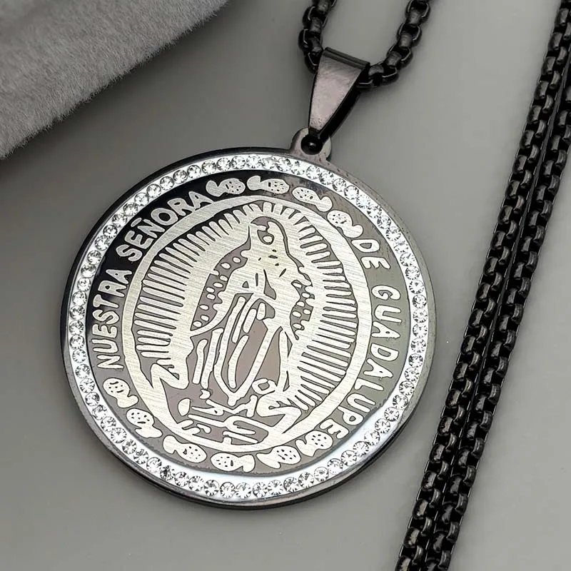 Virgin Mary Crystal Pendant 3
