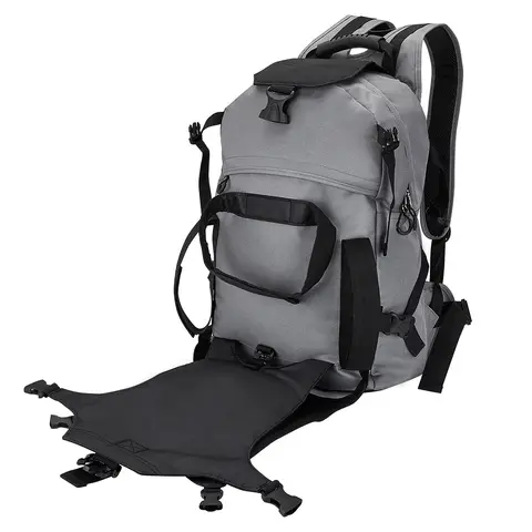 30L Outdoor Skating Backpack with Adjustable Fastening Straps Large Capacity for Ski Boots Helmet Snowboard Protective Gear