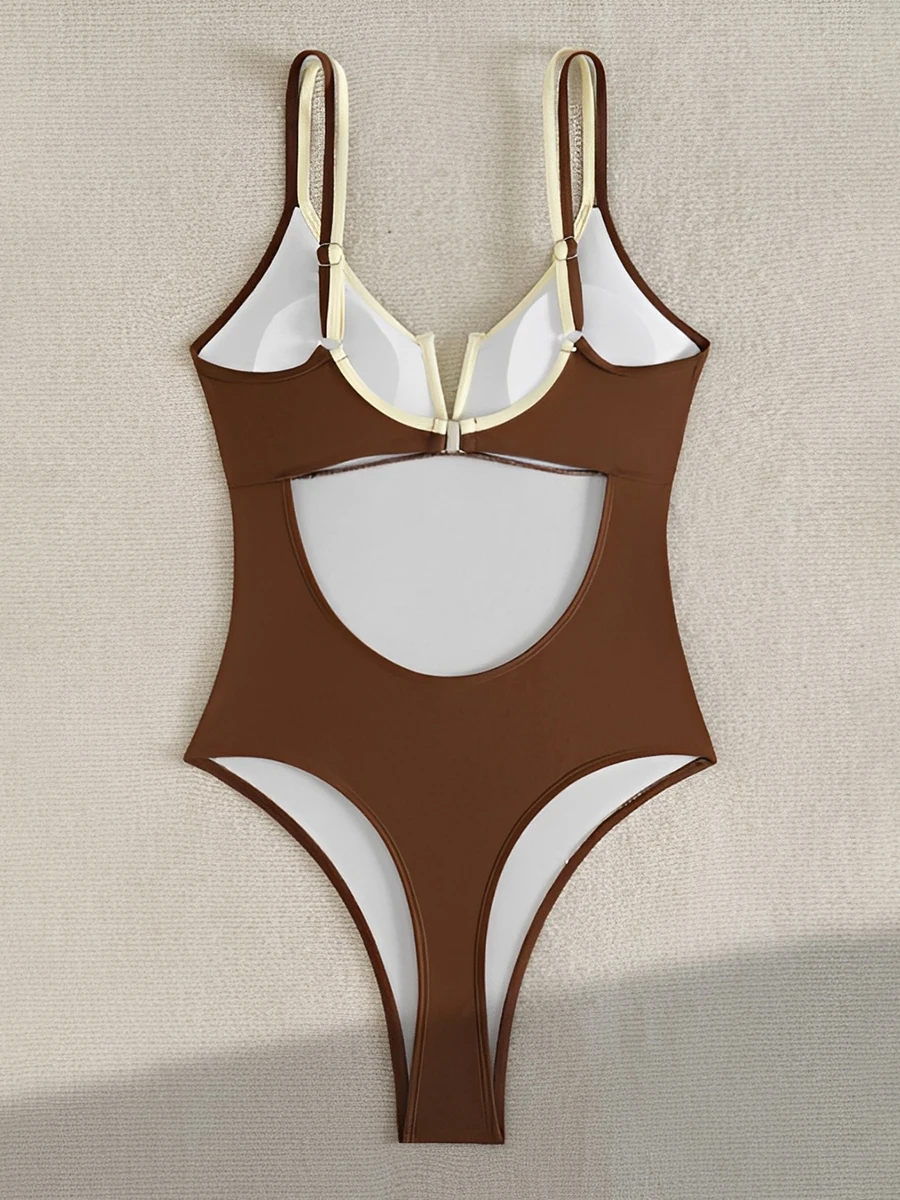 2026 Sexy Strappy Swimsuit One Piece Black Swimwear Female Solid Bathers Bathing Swimming Swim Suit Beachwear