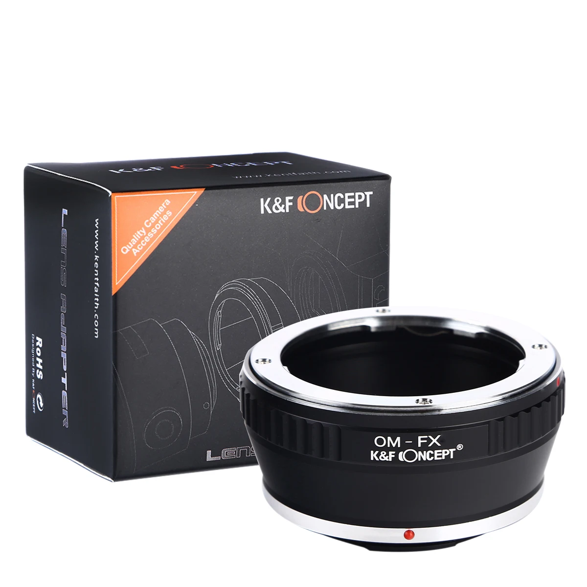 

K&F Concept Lens Adapter Olympus OM to Fuji X for Fujifilm X-Pro3 X-Pro2 X-T5 X-T4 X-T2 X-E4 XT100 XH2S XS10 XS20 X100V X-T30II