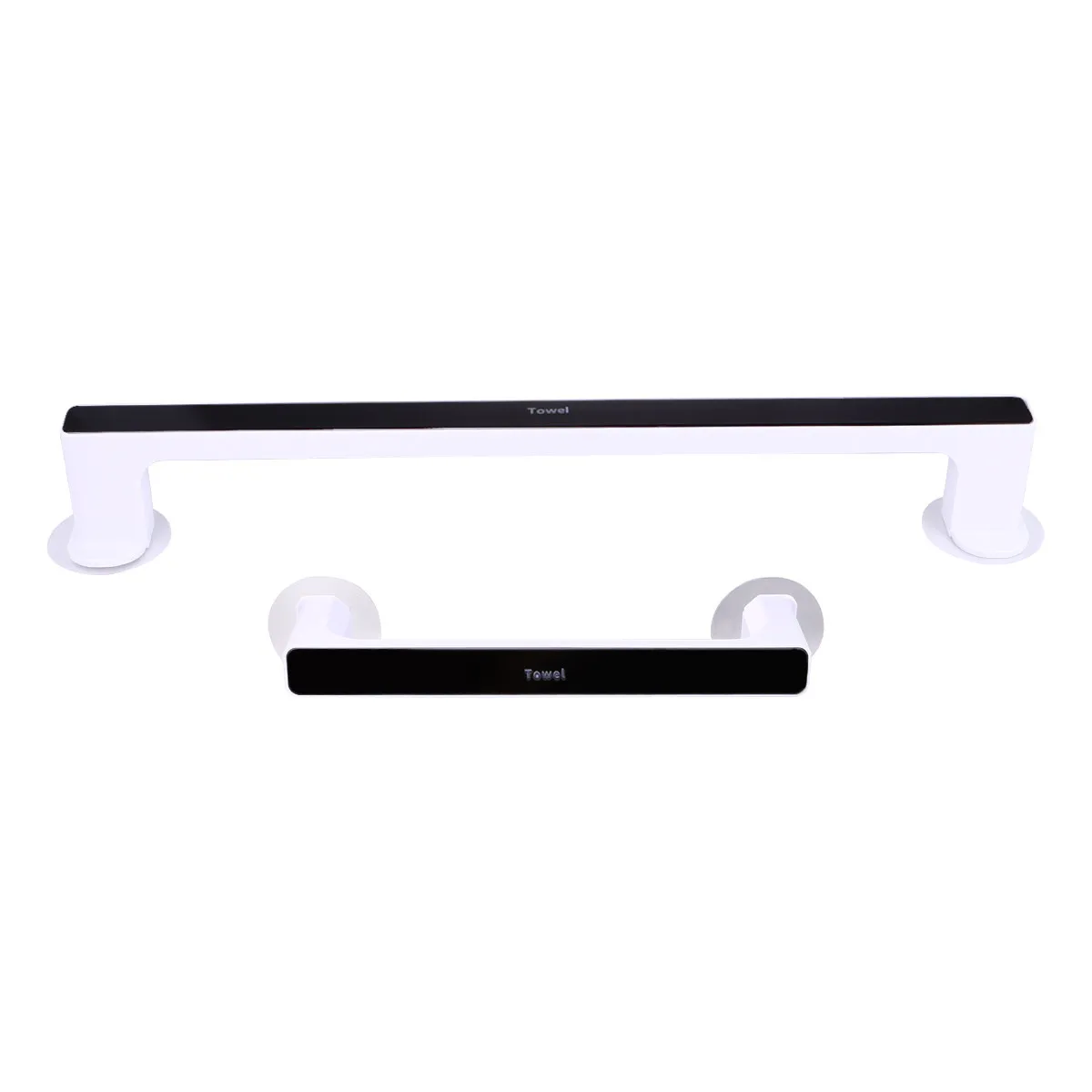 2Pcs Premium Suction Bathroom Rack Heat Resistant Safe Material Traceless Towel Shelf for Bath Towel Organizer Wall Storage Rack