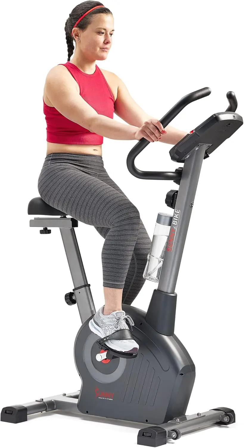 

Sunny Health & Fitness Elite Interactive Performance Series Stationary Exercise Upright Bike with Optional Exclusive Sunny