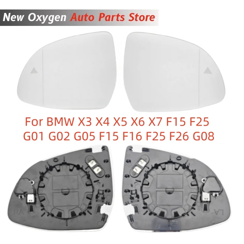 

rearview auto replace Blind spot BSM Side Mirror Glass eyeglass For BMW X3 X4 X5 X6 X7 F15 F25 G01 G02 G05 F15 F16 F25 F26 G08
