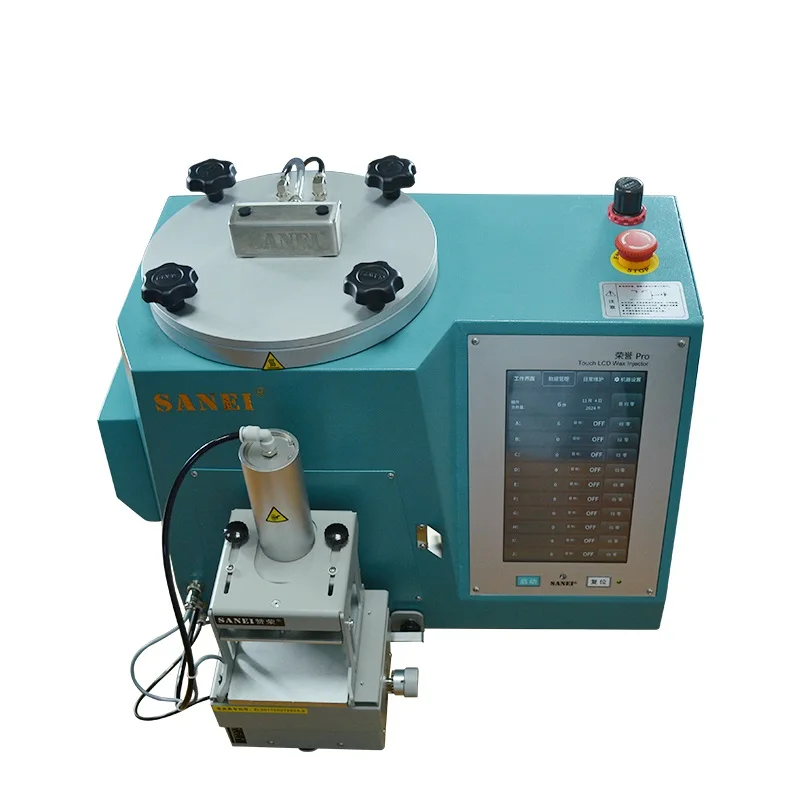 Touch Screen Digital Display Semi-automatic Vacuum Wax Machine Jewelry Mold Casting Injector with Auto Clamp Equipment