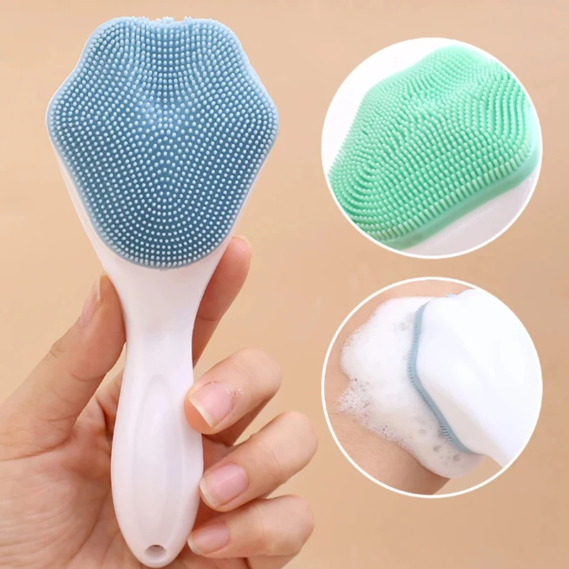 Silicone Cleaning Facial Washing Brush Face Cleanser Blackhead Removing Makeup Tool Pore Deep Clean Exfoliating Facial Brushes