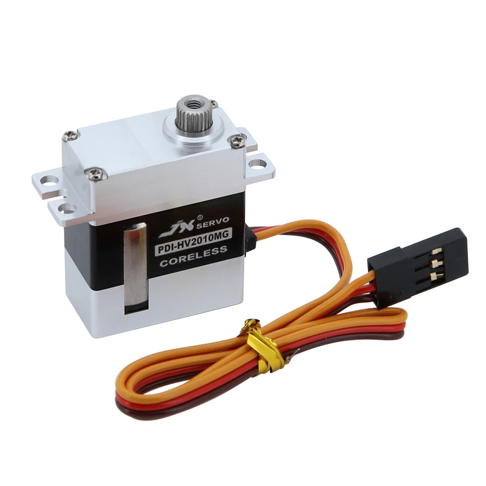 JX Servo PDI-HV2010MG 11kg Metal Gear Full CNC In Alluminio Coreless HV Mini Servo Digitale per Auto RC Aliante Elicottero Modello di Robot