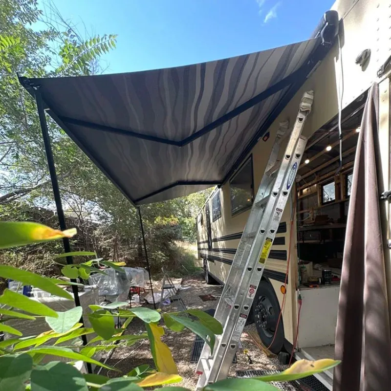2025 وصول جديد 3*2 م سبائك الألومنيوم RV مظلة النمط الأوروبي للقوافل-جودة عالية ومتينة
