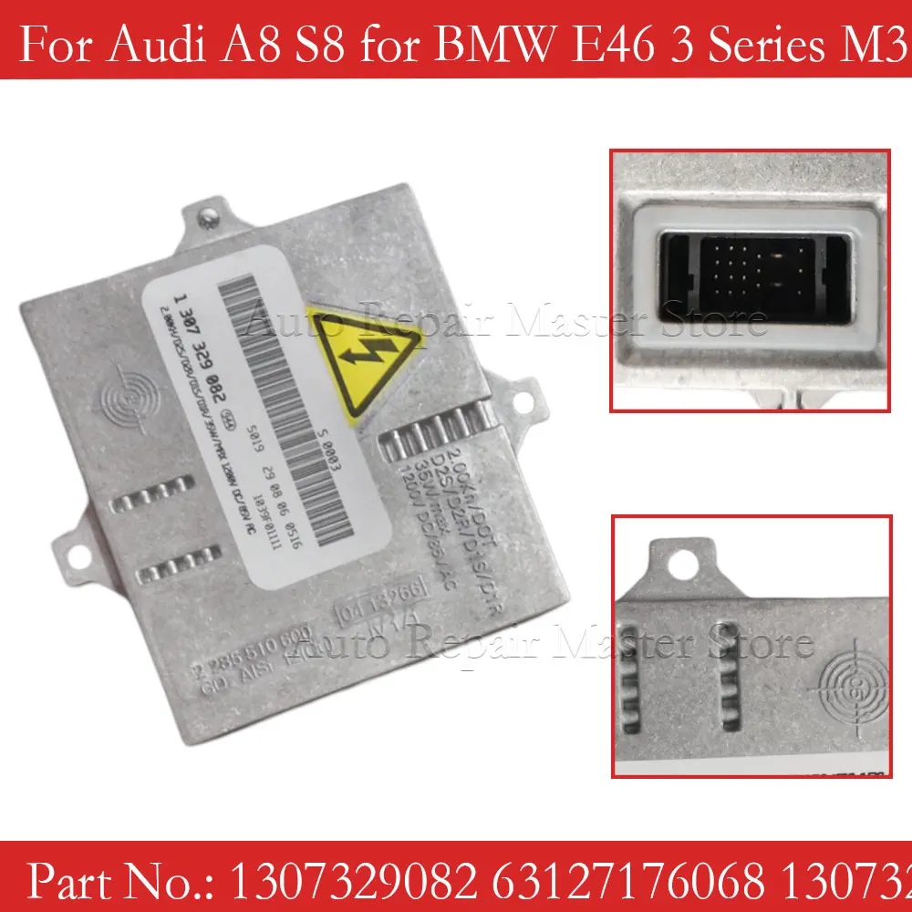 

Car D2S D2R Xenon HID Ballast Control Unit for Audi A8 S8 for BMW E46 3 Series M3 X3 E83 1307329082 63127176068 1307329074