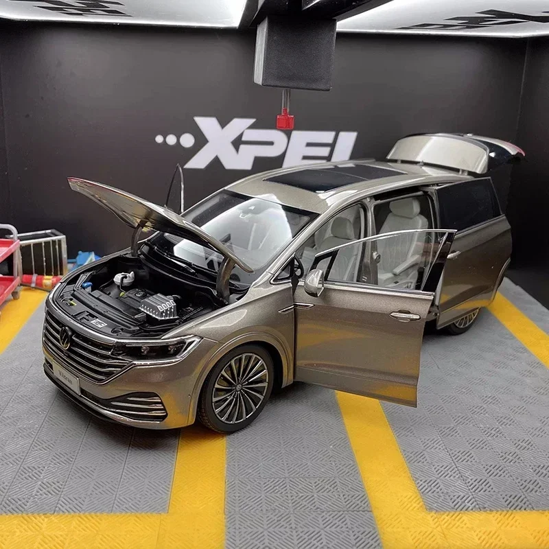 โมเดลรถอัลลอยด์วิลเลอร์าน MPV ขนาด 1:18 ของสะสม ของที่ระลึก ของเล่น ตกแต่ง