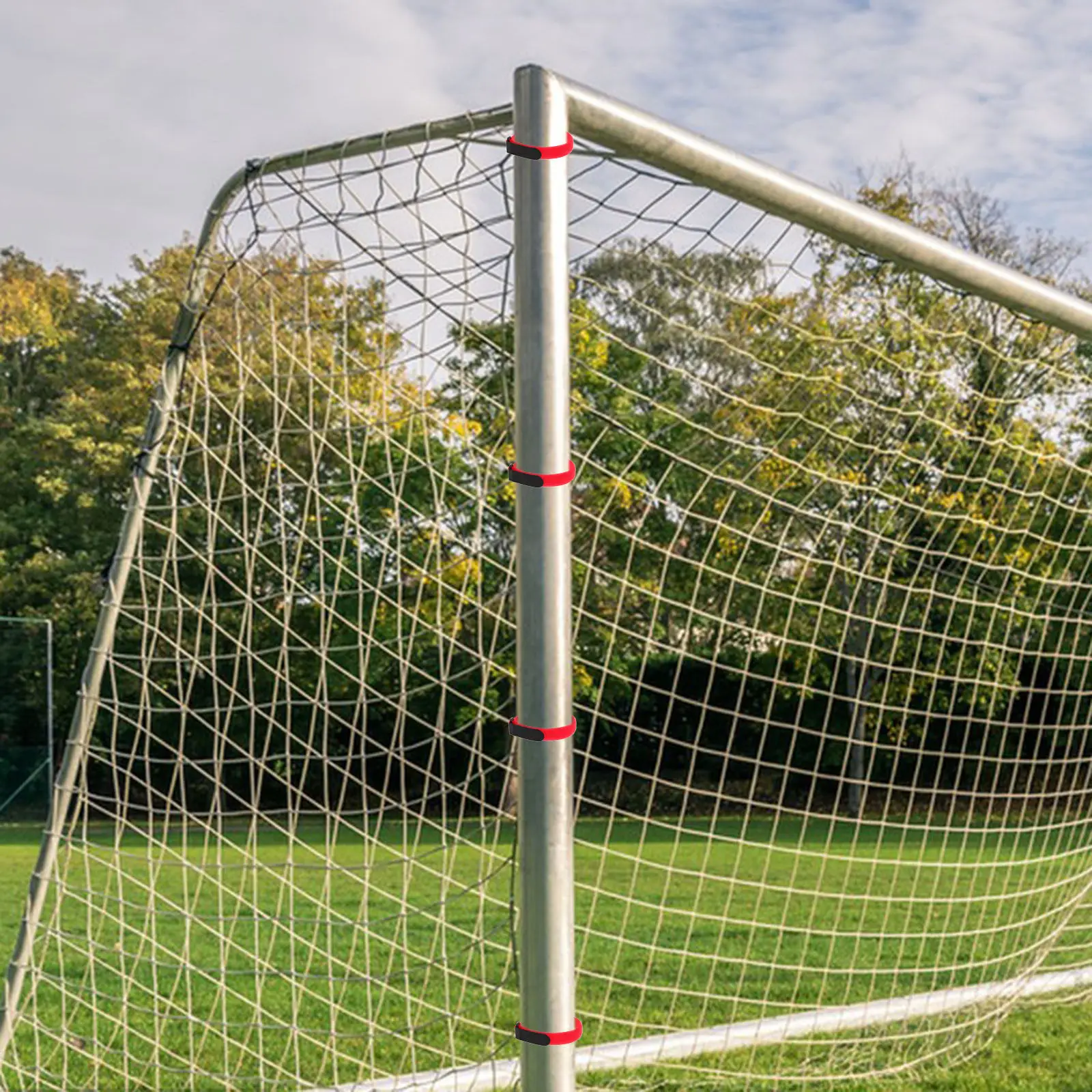 

50 шт. многоразовых прочных самоклеящихся ремешков-фиксаторов для сетки футбольных ворот, органайзер для шнуров и оборудования