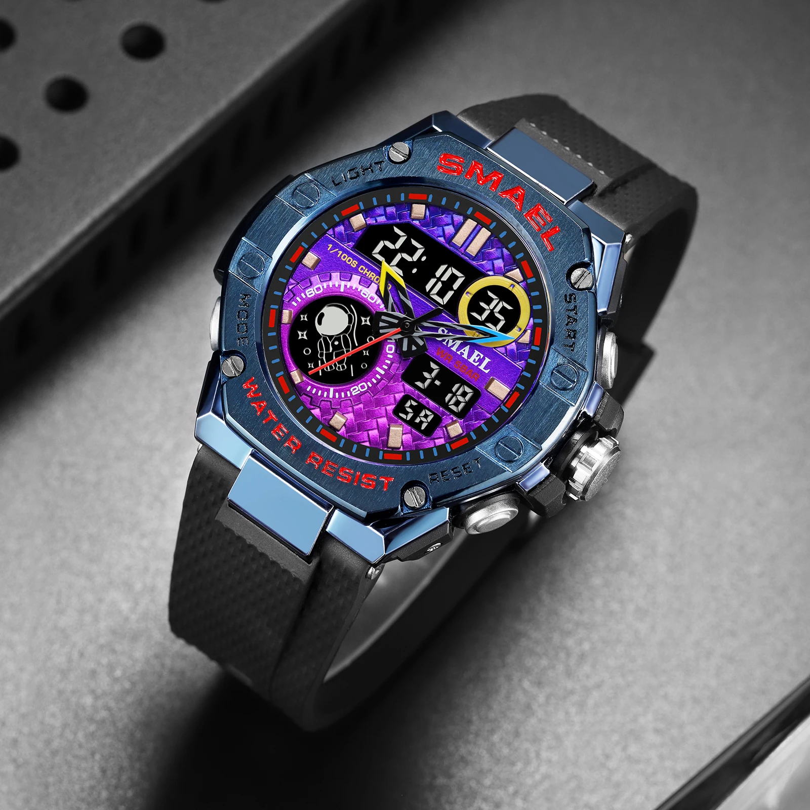 Sports Watch Men Waterproof Watches SMAEL Fashion Brand Digital Quartz Clock Stopwatch 8068 Military Army Quartz Wristwatches