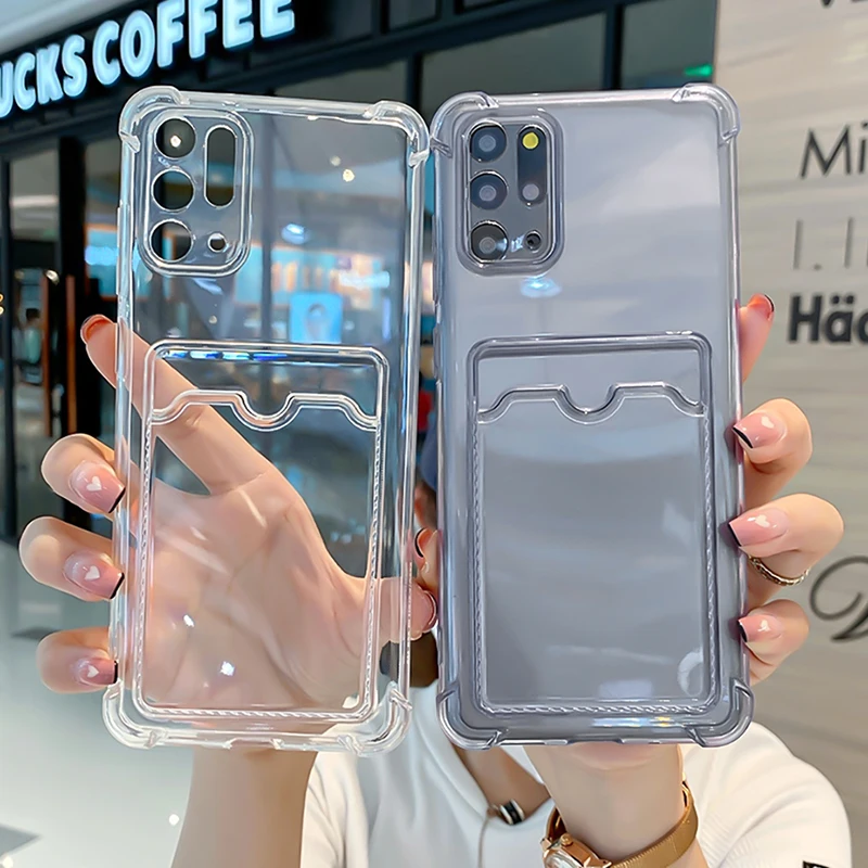 Transparente Kartensteckplatz-Tasche für Xiaomi Redmi Note 14 13 12 11 10 9 Pro Plus 5G Redmi Note 12S 11S 10S Silikon-Schutzhülle – Detail 3