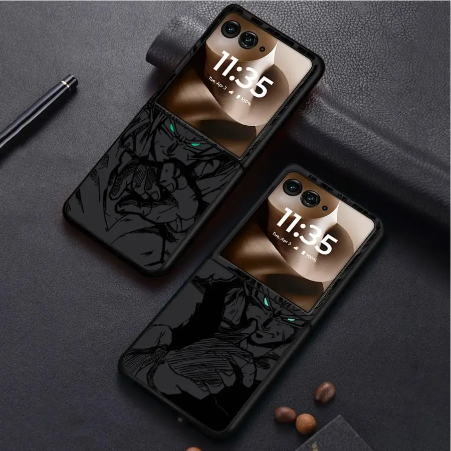 Back Phone Cover Luxury Funda Case for Motorola 50/60 60 Ultra 50 Dragon Ball Cool Vegetas Goku