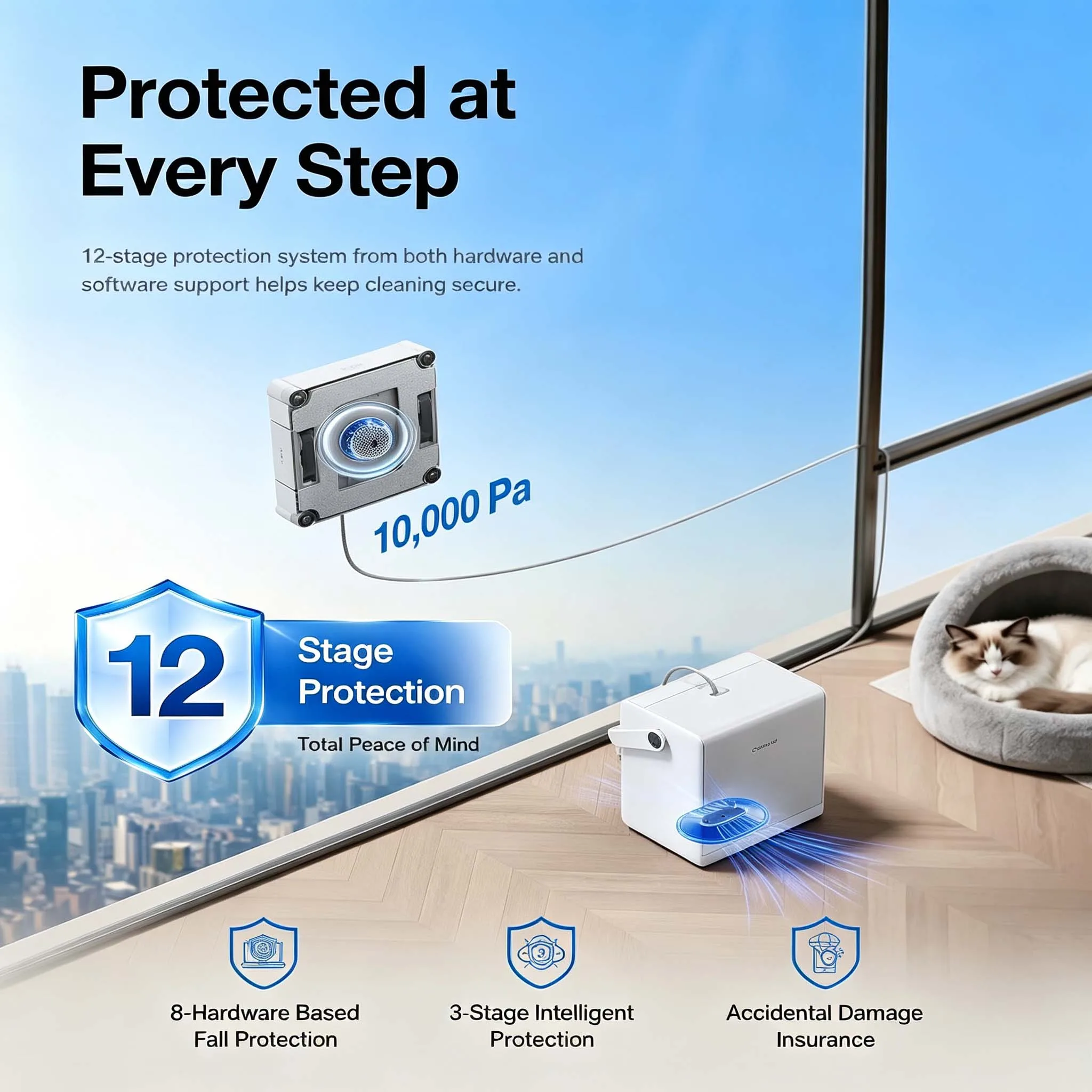 Original ECOVACS WINBOT W2S PRO OMNI Window Cleaner Robot Fully Automatic Window Glass Washer with Base Station for Home Use