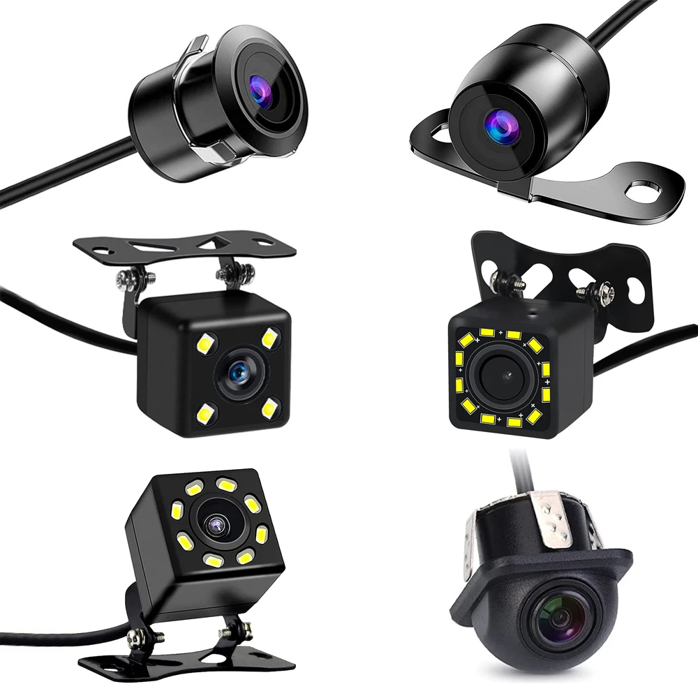 Car Rear View Camera LED Night Vision Reversing Automatic Parking Monitor CCD IP68 Waterproof 170 Degree High-Definition Image