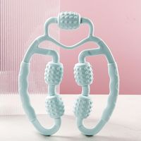 Five Wheel Massager Ring Leg Clip Anti Cellulite Muscle Relaxation Yoga Massage Roller U-shaped Body Massager