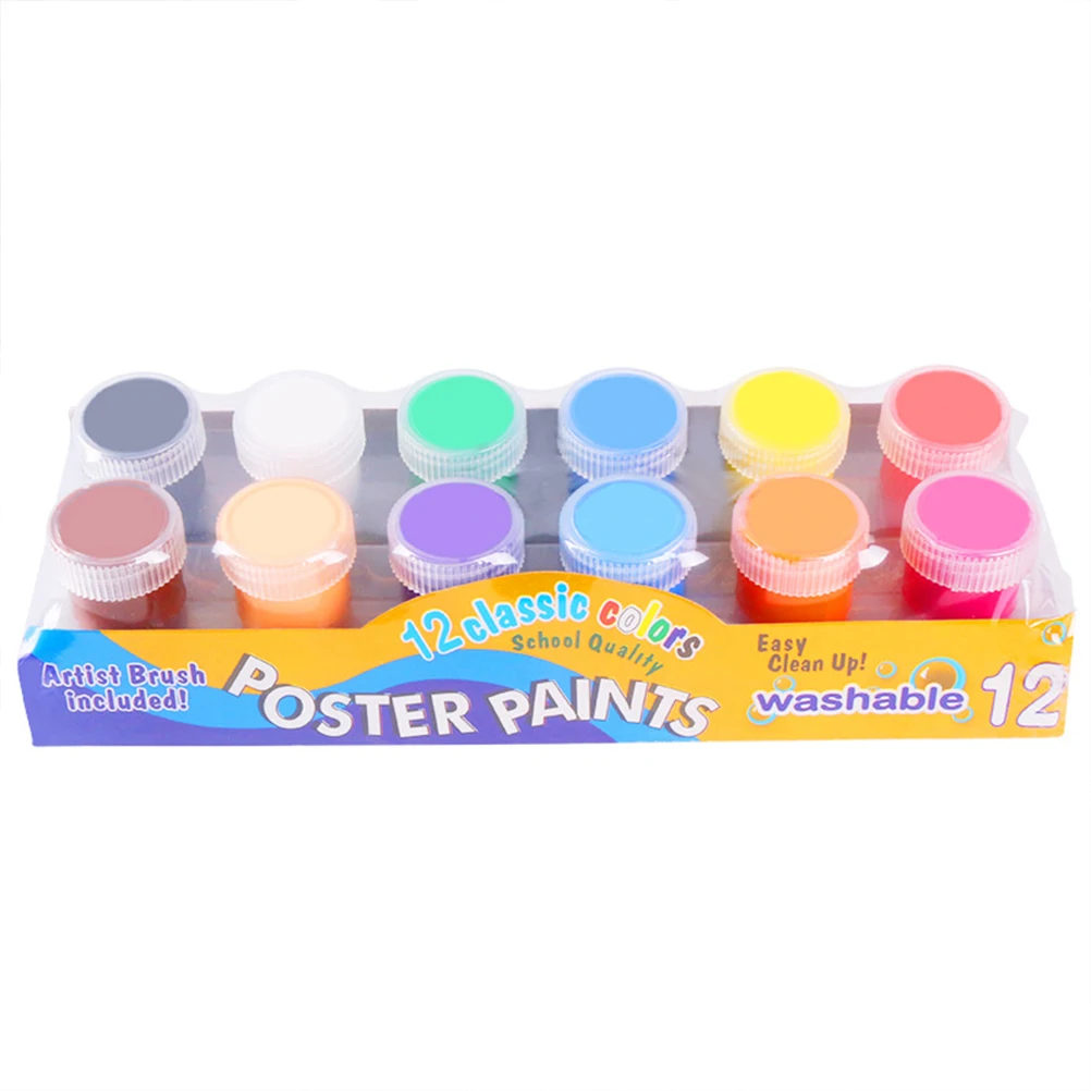 

1Set Finger Painting Pigment Washable Water-Soluble Ink Pads Non-Toxic Fast Graffiti Painting Pigment Palm Paint Set 12