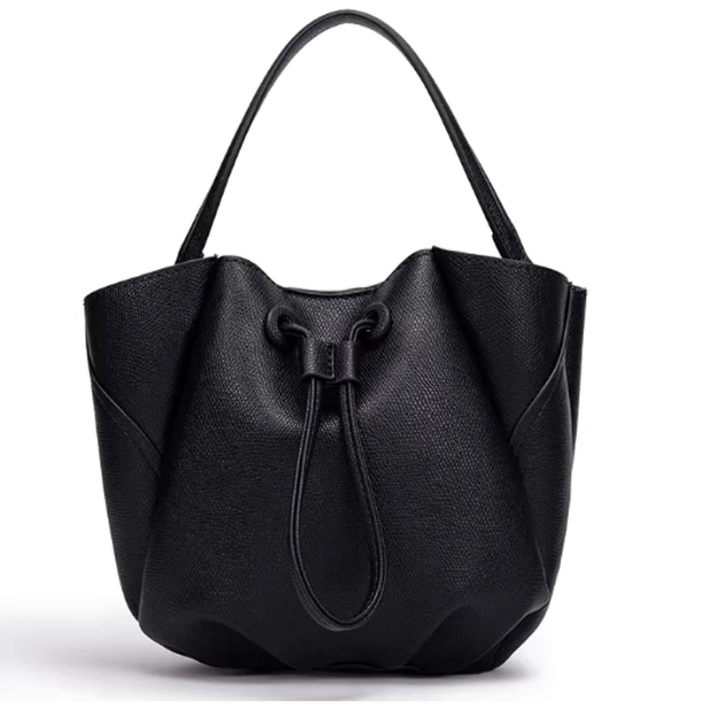 

2026 New Women's Bag Fashion PU Leather Bucket Bag High Quality Commuter Handbag Shoulder Bag
