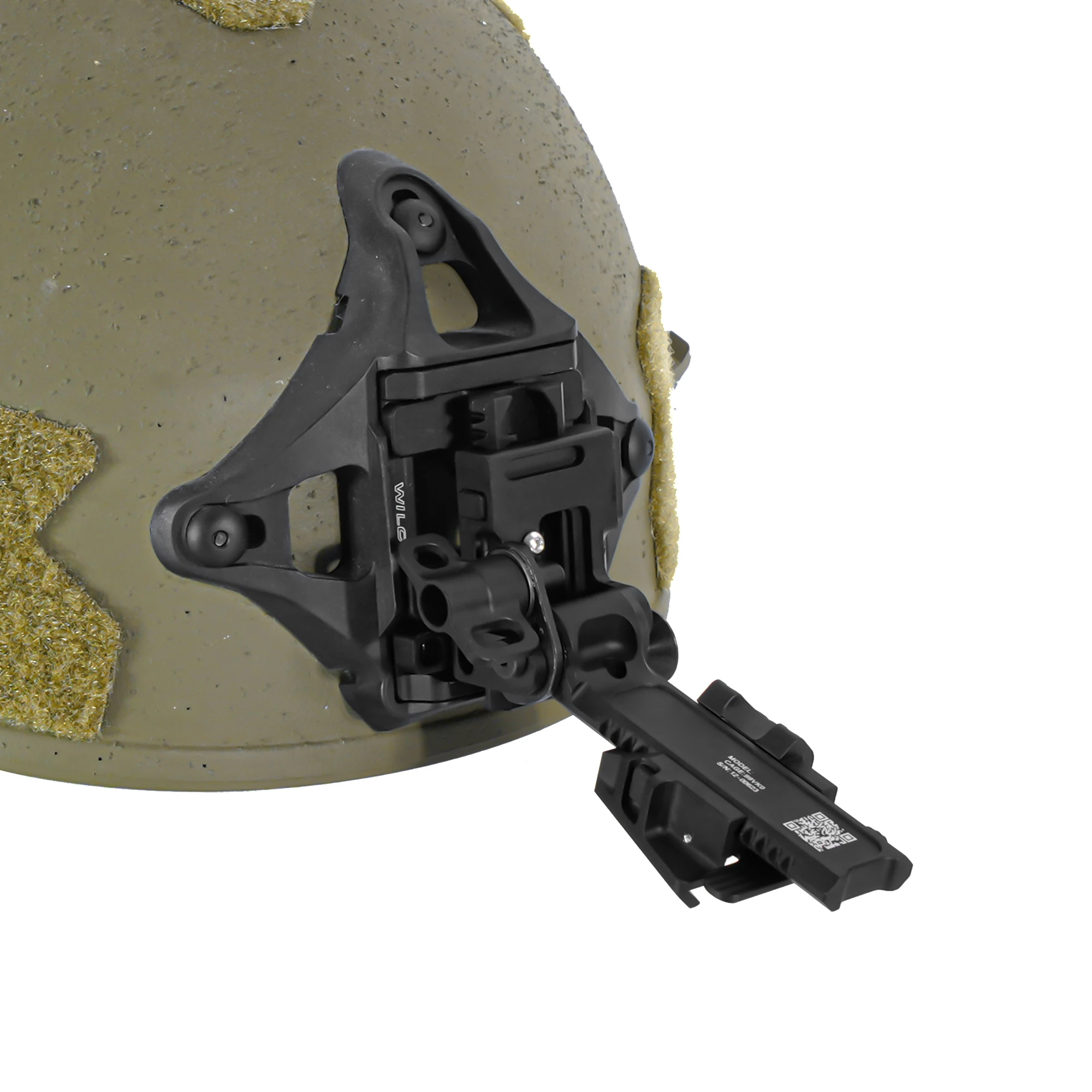 NI Alpha NVG Halterungsarm mit Schwalbenschwanzbefestigung, Ultraleichter Druckknopf-Freigabe Nachtsicht-Helmhalterung für PVS-14 PVS31 GPNVG-18 – Detail 14